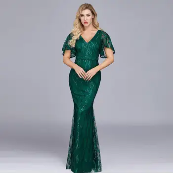 Женское летнее Модное брендовое вечернее платье 2023 года, подтяжки из спандекса с блестками, Эластичная вышивка, длинная юбка с высокой талией в виде рыбьего хвоста 1