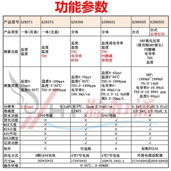Измеритель солености супа Hengxin Food Электронный тестер солености пресноводной аквакультуры AZ8371/8373 1
