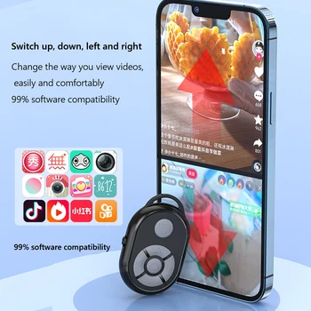 Кнопка дистанционного управления затвором 10 м для мобильного телефона Tiktok Bluetooth 5.0, электронные книги для селфи, видео для Xiaomi iPhone Samsung 1