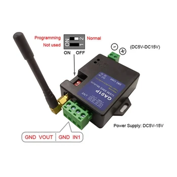 Коробка GSM сигнализации торгового автомата Пластиковая Коробка GSM сигнализации Поддерживает оповещение об отключении питания, Один вход сигнала тревоги, один выход напряжения тревоги 1
