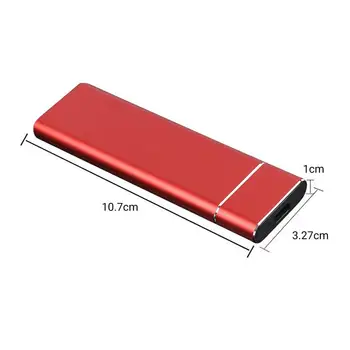 Коробка для жесткого диска премиум-класса, 4 цвета, Компактный корпус из алюминиевого сплава USB3.1 Type-C для мобильного внешнего жесткого диска, коробка для жесткого диска, прочный 1