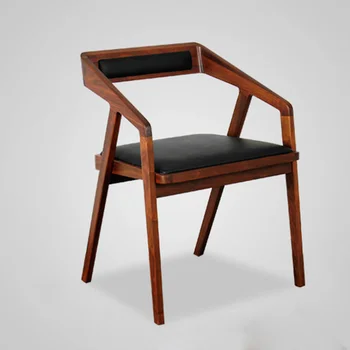 Креативный минималистичный деревянный стул Nordic Lounge Офисный макияж Современные стулья для столовой Современная кухонная мебель Mueblesa для взрослых 1