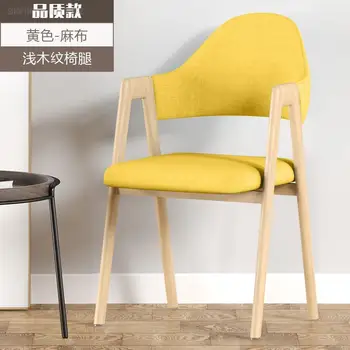 Лидер продаж, новый стол и стул, легкий роскошный обеденный стул со спинкой, домашний повседневный простой письменный стул A-line, скандинавский чай с молоком 1