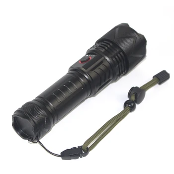 Мощный Тактический Охотничий светодиодный фонарик 4 режима, Фонарь для кемпинга и рыбалки, USB-Аккумуляторная лампа с зумом, Водонепроницаемый 26650 Свет 1