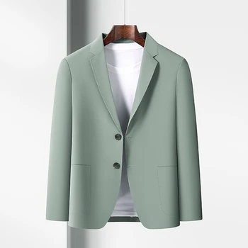 Мужские Классические умные повседневные блейзеры 2022, Новые поступления Весны и осени, мужской приталенный дизайнерский модный костюм с шелковой подкладкой, пальто 1