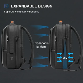 Мужской рюкзак Многофункциональная деловая Водонепроницаемая сумка 17-дюймовый рюкзак для ноутбука с USB-зарядкой, рюкзак большой емкости и высокого качества 1