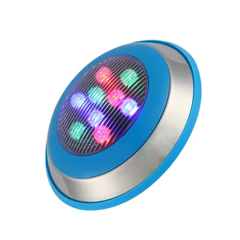 Настенный светодиодный Водонепроницаемый светильник для бассейна IP68 из нержавеющей стали с пультом дистанционного управления RGB, меняющий цвет, круглый 1