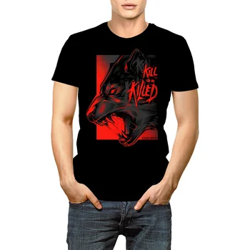 Новая футболка с 3D-принтом Wolf, мужская Женская модная повседневная футболка в стиле харадзюку, хип-хоп, уличная одежда, Топы, Прямая поставка 1