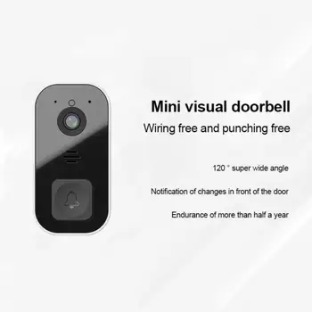 Новый визуальный дверной звонок Mini 03, умное приложение, удаленный видео-Голосовой дверной звонок, Изменяемый звук и видео, общий доступ к нескольким учетным записям, дверной звонок с искусственным интеллектом. 1