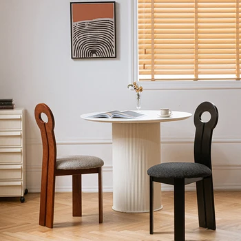 Обеденные стулья из Скандинавского дерева, Современный дизайн, Роскошное Офисное кресло, салон для переодевания, шезлонги для спальни, Мебель Salle Manger T50CY 1
