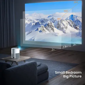 Проектор Salange Full HD 1080P с встроенным видеосигналом 1920х1080 Android Bluetooth для домашнего кинотеатра Мини светодиодный проектор для домашнего телефона 1