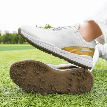Профессиональная обувь для гольфа для мужчин, удобные спортивные кроссовки для тренировок по гольфу на открытом воздухе, мужские кроссовки для гольфа без шипов 1
