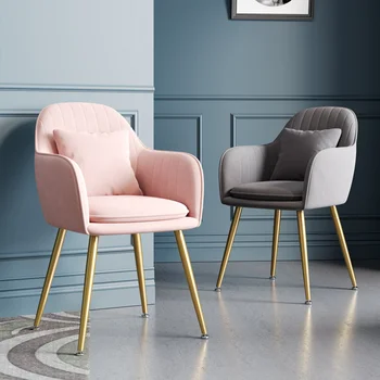 Роскошный Бархатный Обеденный стул для гостиной Nordic Eiffel Cafe, Современный Дизайнерский Обеденный стул, Точная Копия Шезлонгов, Библиотечная мебель 1