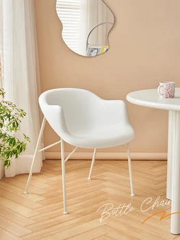 Скандинавский легкий Роскошный креативный стул для молочных бутылок, простые современные ресторанные обеденные стулья с изогнутой спинкой, стул для макияжа 1