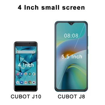 Смартфон Cubot J10 с 4-Дюймовым Мини-Экраном, 5-Мегапиксельная Камера Заднего Вида, 2350 мАч, Android 11, Телефон с Двумя SIM-картами, Face ID, Дешевый Мобильный Телефон 3G 1