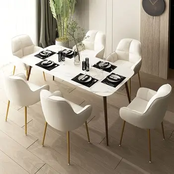 Ткань для обеденного кресла Nordic для ресторана, гостиной, спальни, офисной работы, компьютерной мебели, макияжа, маникюра, спинки дивана-кресла 1