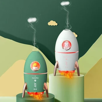 Увлажнитель воздуха Rocket Jellyfish, моделирующий Прохладный туман, Диффузор эфирных масел, Ароматический диффузор, увлажнители Розовый 1