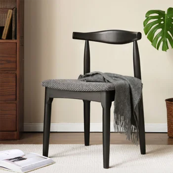 Удобные обеденные стулья в скандинавском стиле, современное деревянное кресло для отдыха в ресторане, Эргономичная Офисная кухонная мебель Silla Comedor 1