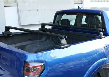 Черная перекладина 2шт для Toyota Tundra XK50 2007-2023 Пикап Верхний багажник на крыше Поперечная перекладина Грузовой багажник 1
