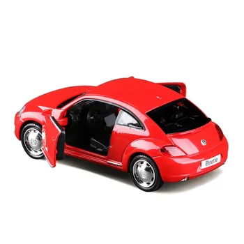 1: 36 VOLKSWAGEN Beetle, Отлитый под давлением из сплава металла, Лицензированная коллекция, Коллекционная модель автомобиля, Новые откидные игрушки, автомобиль F311 2