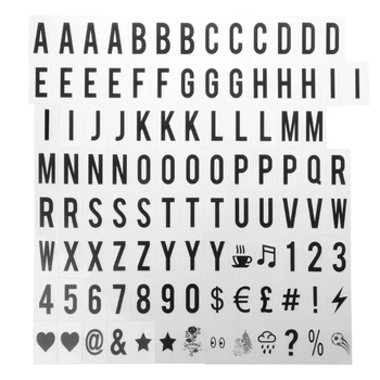 104 шт. Кинематографический лайтбокс с буквами и цифрами, заменяющий светящиеся знаки формата А4 2
