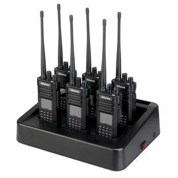 6 комплектов профессионального радиоприемника Ailunce HD1 с быстрым зарядным устройством Двухдиапазонный DMR Любительский цифровой IP67 Водонепроницаемый GPS Двухстороннее радио 2