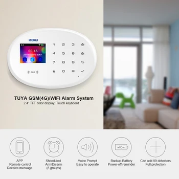 KERUI W204 4G WIFI GSM сигнализация Tuya Smart Home Security APP Control дверной детектор датчик движения охранная IP-камера 2
