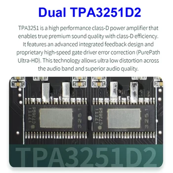 TPA3251 2 * 220 Вт + 350 Вт Плата Усилителя Мощности Bluetooth 2.1 Канальный Сабвуфер Класса D Театральный Аудио Стерео Эквалайзер USB Звуковая Карта Усилитель 2