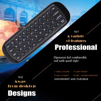 Wechip W1 Air Mouse 2.4 G Беспроводная Клавиатура Пульт Дистанционного Управления ИК-Дистанционное Обучение 6-Осевой Датчик Движения Для Smart TV Android TV Box PC 2