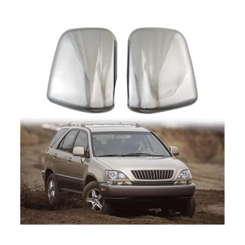 Автомобильное Хромированное Серебряное Боковое стекло заднего вида, отделка крышки зеркала заднего вида, чехол для XU110 RX300 1998-2003 2