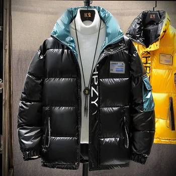 Высококачественная мужская пуховая куртка 2020 года, брендовая одежда, повседневные теплые пальто с капюшоном и воротником, зимние куртки, ПАРКИ, мужские ветровки 2