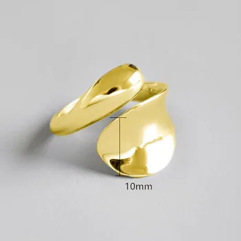 Геометрические большие глянцевые кольца для женщин, ювелирные подарки 2020 2