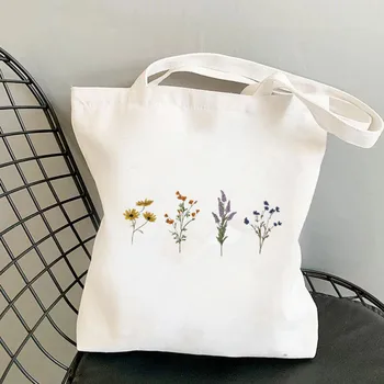 Женская сумка для покупок, сумка Cosmos Flowers, холщовая сумка для покупок в стиле харадзюку, женская сумка на плечо, женские сумки для путешествий, повседневные сумки для покупок 2