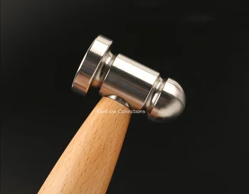Латунный молоток H62 + деревянная ручка молотки ручной работы, инструменты для домашнего молотка 