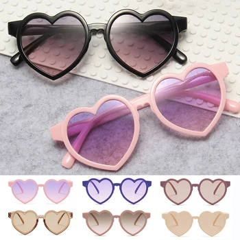 Модные креативные солнцезащитные очки в форме конфетного сердечка, детские Модные очки для вечеринок, Солнцезащитные очки для улицы 2