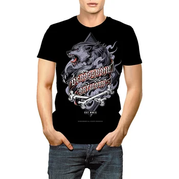 Новая футболка с 3D-принтом Wolf, мужская Женская модная повседневная футболка в стиле харадзюку, хип-хоп, уличная одежда, Топы, Прямая поставка 2