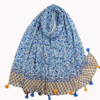 Новинки, Дизайнерские шали роскошного бренда Для женщин, Хиджабы с цветочным принтом, Мусульманский платок, Солнцезащитный дорожный шарф 2