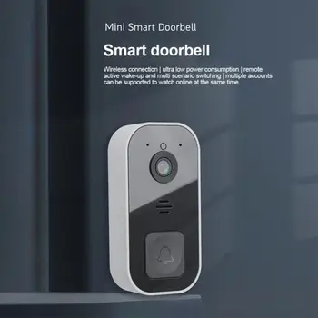 Новый визуальный дверной звонок Mini 03, умное приложение, удаленный видео-Голосовой дверной звонок, Изменяемый звук и видео, общий доступ к нескольким учетным записям, дверной звонок с искусственным интеллектом. 2