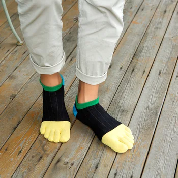 Носки с пятью пальцами, Хлопчатобумажные носки с пятью пальцами и короткой трубкой, летний комплект носков с пятью пальцами 2