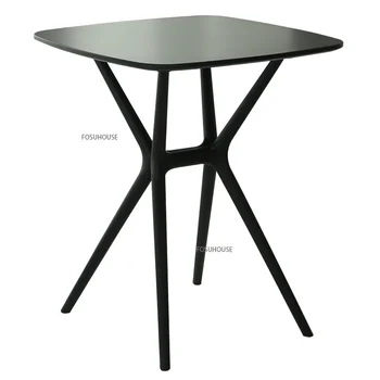 Обеденные столы из скандинавского дерева, Мебель для столовой, Домашний Простой креативный кухонный стол, Ресторанный стол для переговоров, Маленький квадратный столик CN 2