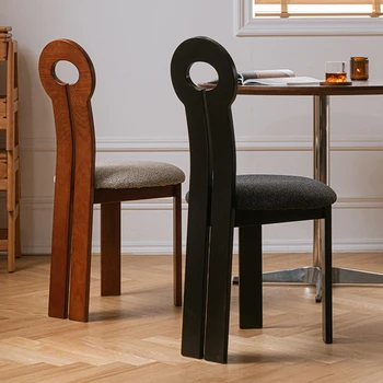 Обеденные стулья из Скандинавского дерева, Современный дизайн, Роскошное Офисное кресло, салон для переодевания, шезлонги для спальни, Мебель Salle Manger T50CY 2
