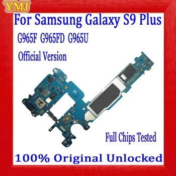 Оригинальная Материнская Плата Разблокировки Samsung Galaxy S9 Plus G965U G965F G965FD G960F G960FD G960U Logic Board 64 ГБ Полностью Протестированы Чипы 2