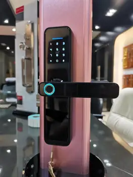 Отпечаток пальца на дверной ручке меняет направление движения tuya smart lock 2