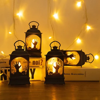 Подвесной фонарь на Хэллоуин, Рождественские свечи, Рождественские настольные украшения для офиса 2
