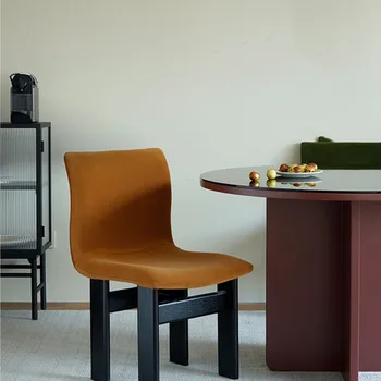 Роскошные акриловые стулья Современная столовая Минималистичные стулья в итальянском стиле со спинкой Эргономичные шезлонги Salle Manger Мебель для дома 2