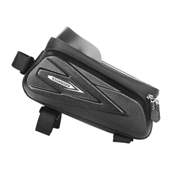 Сумка для велосипеда MTB, Передняя труба рамы 2 л, велосипедная сумка, водонепроницаемый футляр для мобильного телефона, 7-дюймовый сенсорный экран, аксессуары для сумки 2