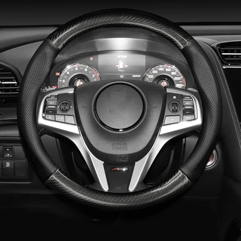 Тонкий Чехол Без Запаха Для Рулевого Колеса Acura CLX Из Натуральной Кожи Carbon Fit 1.5T 2016 2017 2.0 Матово-Серый 2018 2019 2020 2021 2