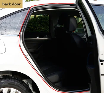 Уплотнители дверей автомобиля Наклейка B-Образная Уплотнительная прокладка Резиновые Уплотнители для Subaru XV Forester Outback Legacy Impreza XV BRZ Tribeca 2