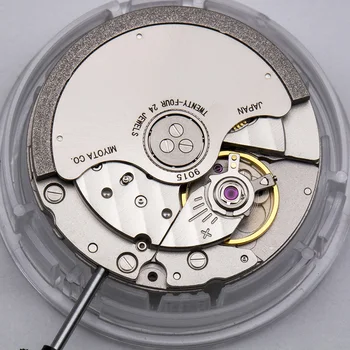 Япония Miyota 9015 Автоматический механический механизм 24 драгоценных камня Ультратонкая функция взлома 3,9 мм Оригинальный механизм для роскошных часов 2
