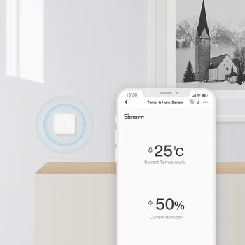 1-10 Sonoff ZigBee SNZB-02 С датчиком температуры и влажности SONOFF ZBBridge Работает с приложением eWeLink Smart Home Automation 3